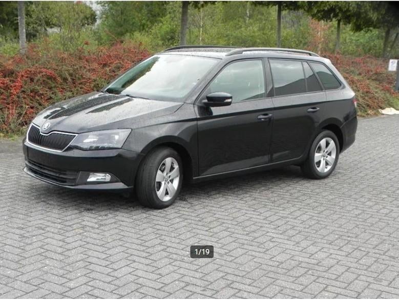 Skoda Fabia station Airco, Auto's, Skoda, Voorwielaandrijving, Euro 6, 4 cilinders, Zwart