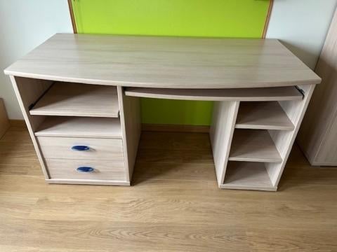 Praktisch bureau met opbergruimte – 140 cm breed, Huis en Inrichting, Ophalen, Opbergruimte, Hout, Zo goed als nieuw