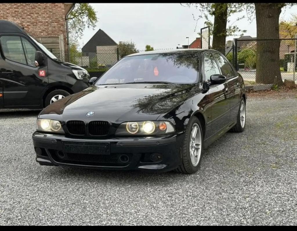 BMW E39 530D M-Pakket Individual 2003, Achterwielaandrijving, Blauw, Leder, Bruin