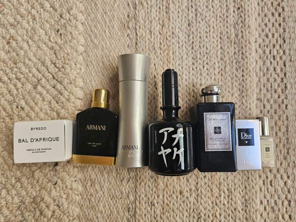 Lot Parfums armani dior byredo jo malone creed ysl, Handtassen en Accessoires, Uiterlijk | Parfum, Ophalen of Verzenden
