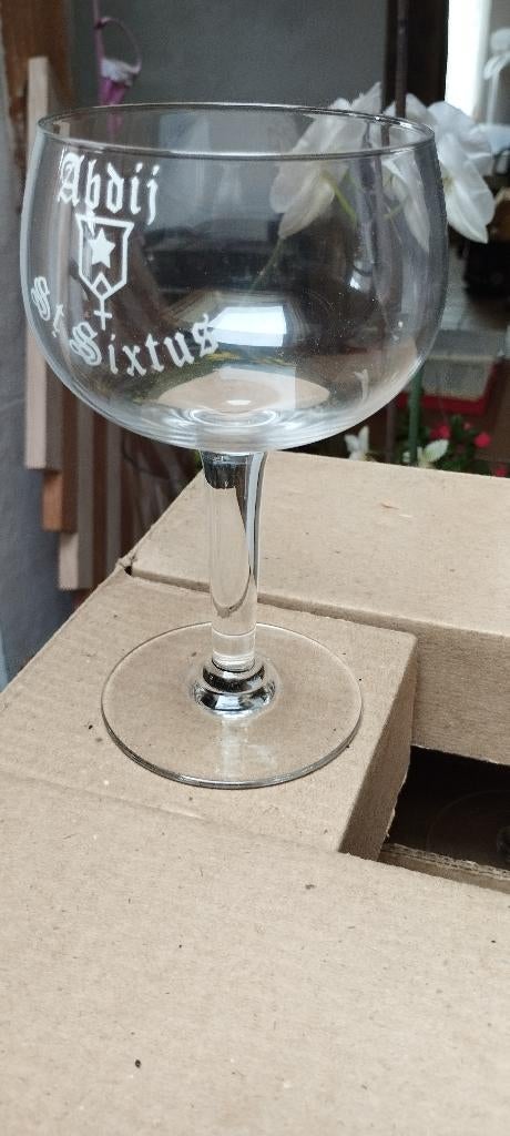 Abdij St.Sixtus glazen, Verzamelen, Ophalen, Zo goed als nieuw, Bierglas