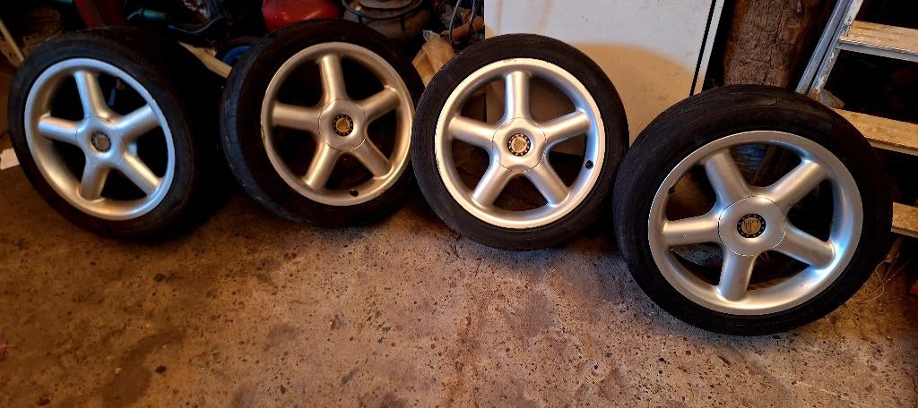 * PLATIN OLDTIMER RALLY VELGEN *, Auto-onderdelen, Ophalen, Gebruikt, Velg(en), 17 inch