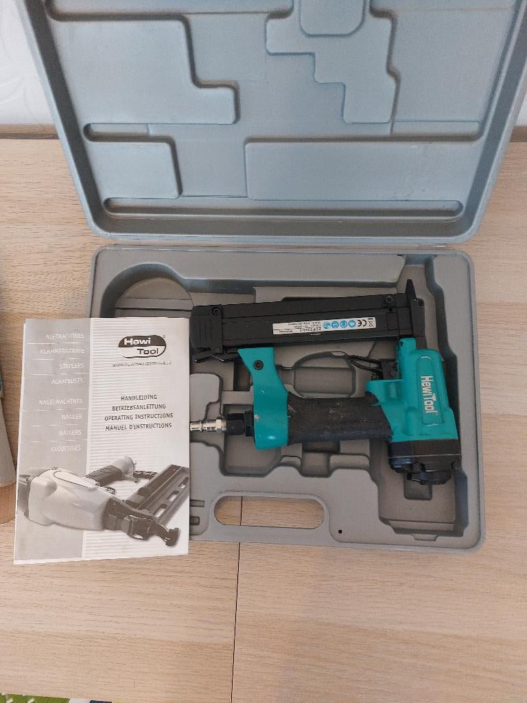 afwerking pinpistool Hewitool, Doe-het-zelf en Bouw, Ophalen, Gebruikt, Plinten