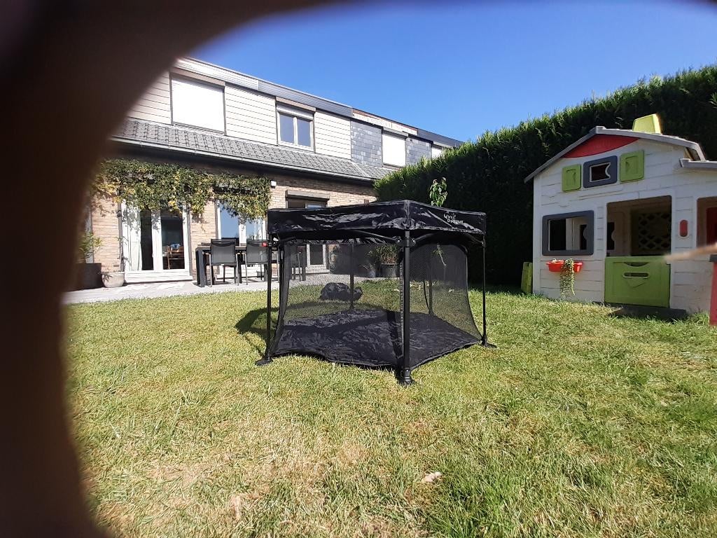 Qute Q-Playground Reisbox Zwart - Reispark - 125 cm, Kinderen en Baby's, Ophalen, Zo goed als nieuw, Overige vormen