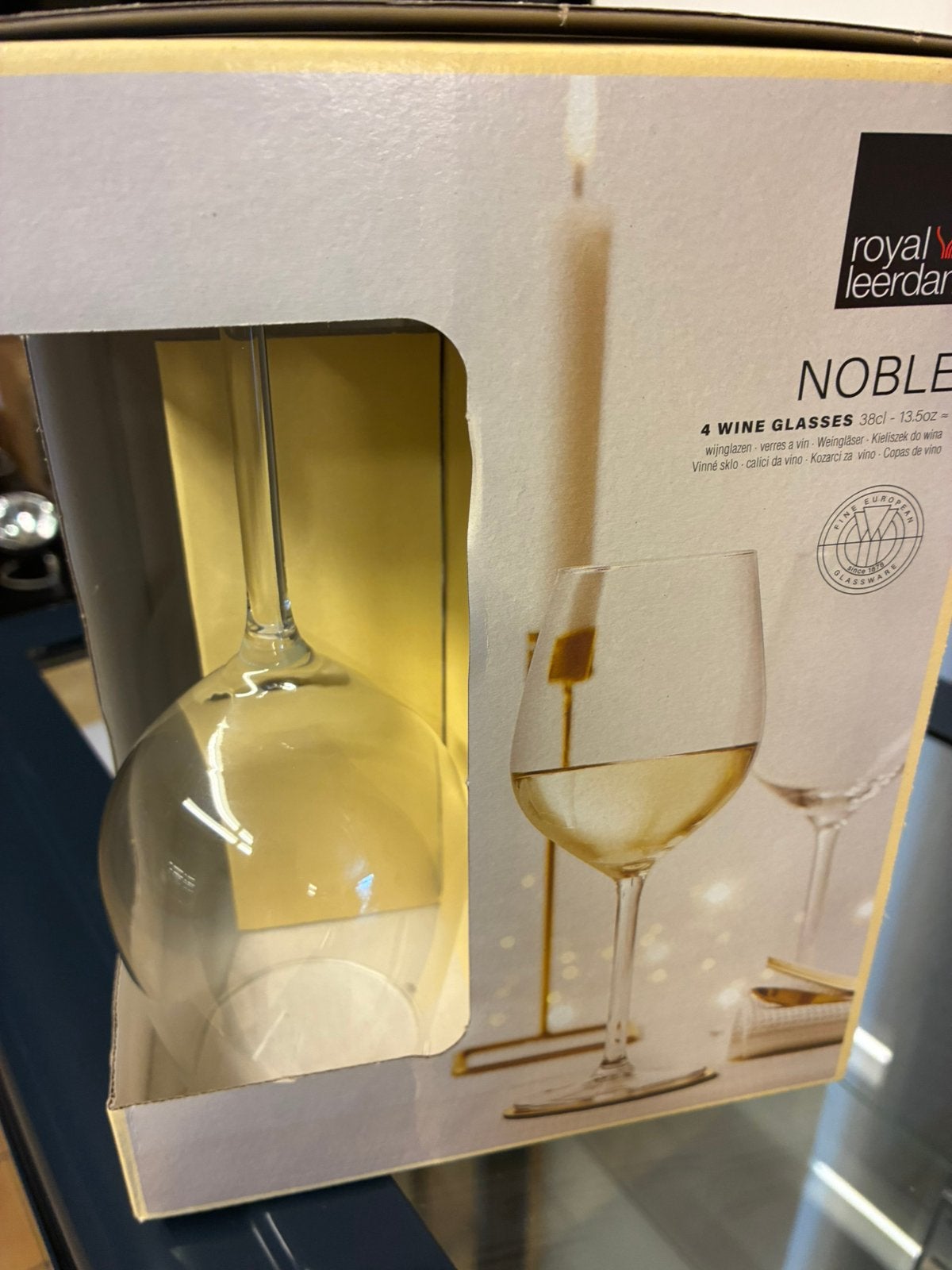 2 sets de verres à vin Royal Leerdam Noble8 pièces au total), Enlèvement ou Envoi, Neuf, Autres types