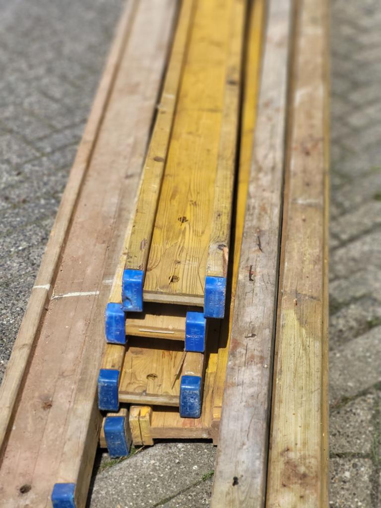 Bekisting balken, Ophalen, Balken