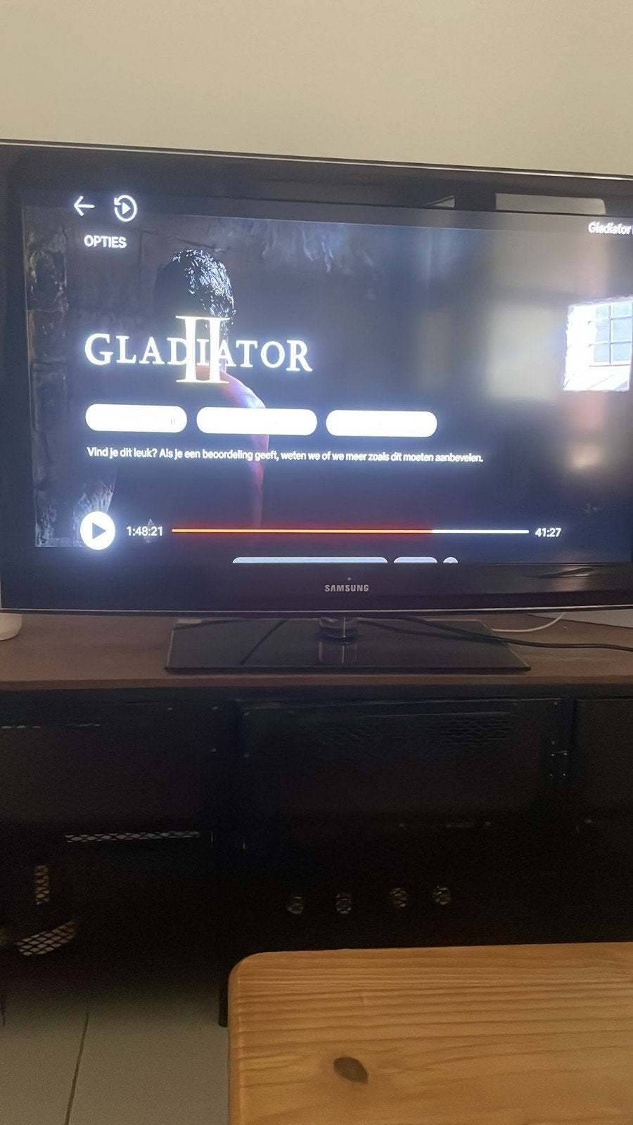 Samsung 42inch, Enlèvement