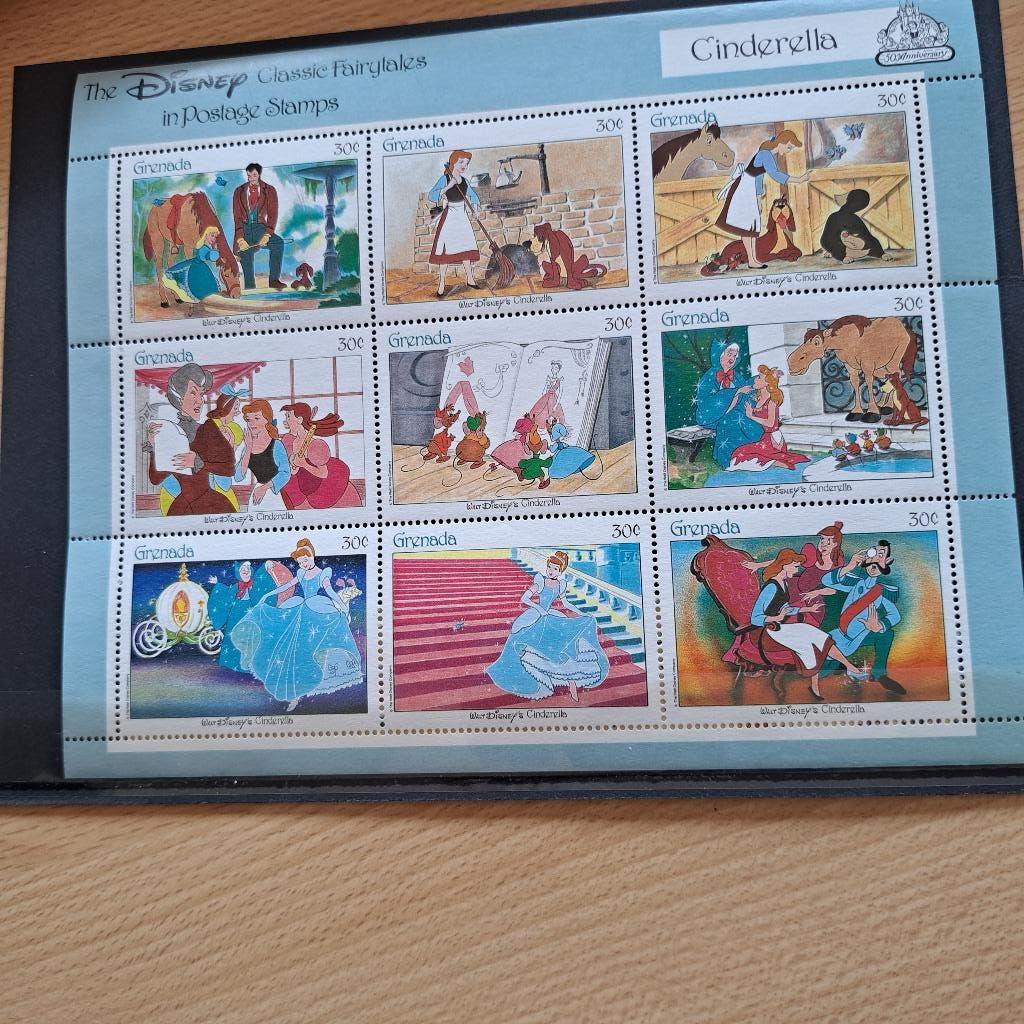 Disney postzegels Cinderella, Ophalen