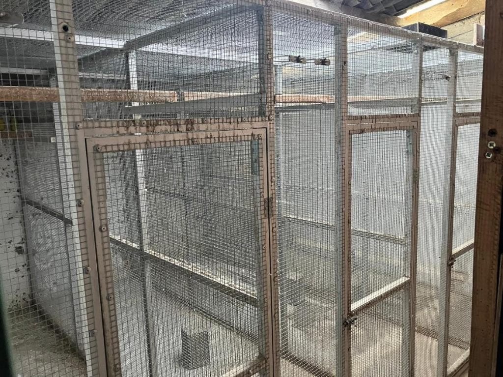 aluminium volière 10 stuks, Ophalen, Gebruikt, Aluminium, Volière