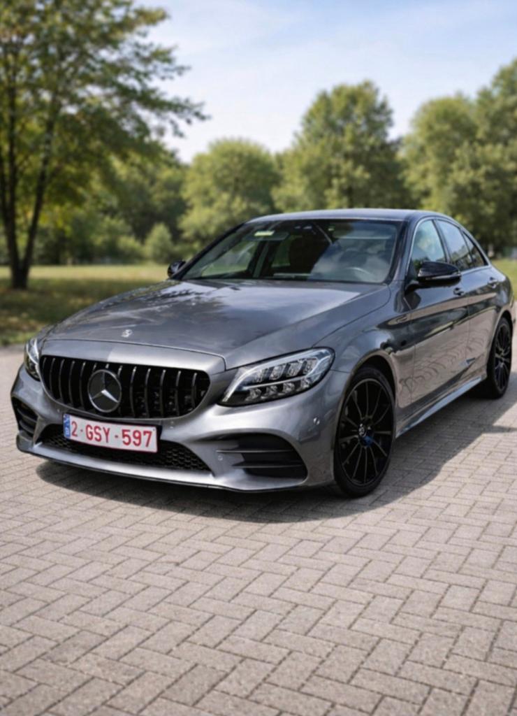 Mercedes c220 2018.196pk in heel goede staat., Auto's, Mercedes-Benz, Lederen bekleding, Elektrisch, Grijs, Particulier