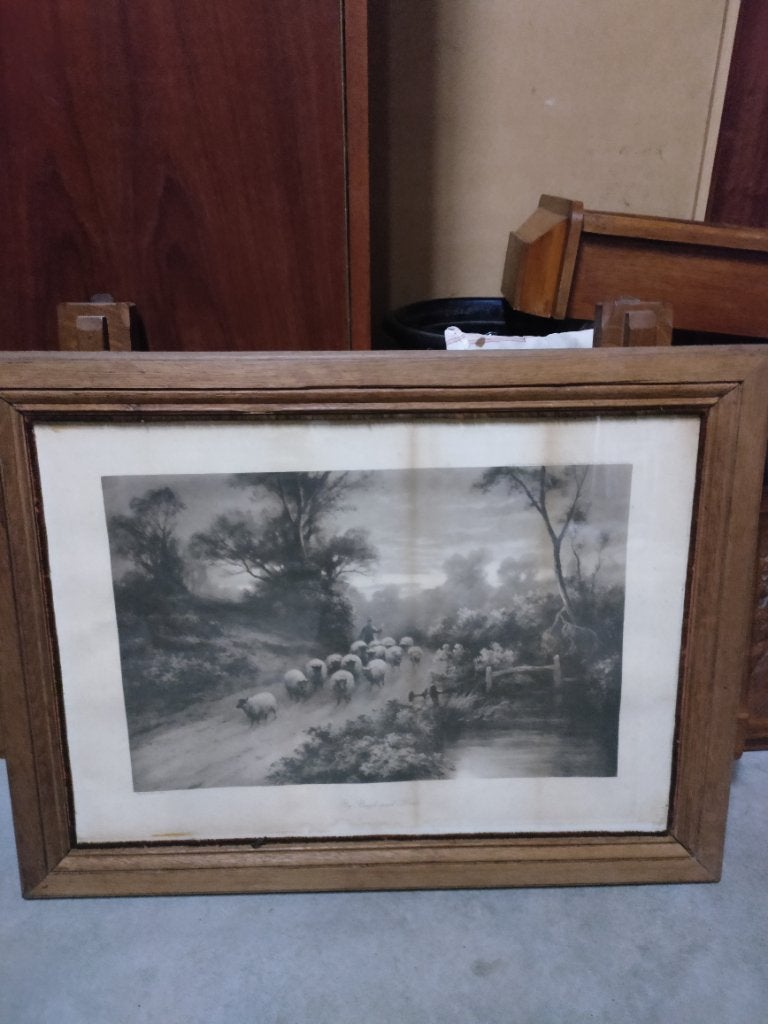 Ancienne gravure sous verre au choix 15€/P, Antiquités & Art, Enlèvement, Gravure