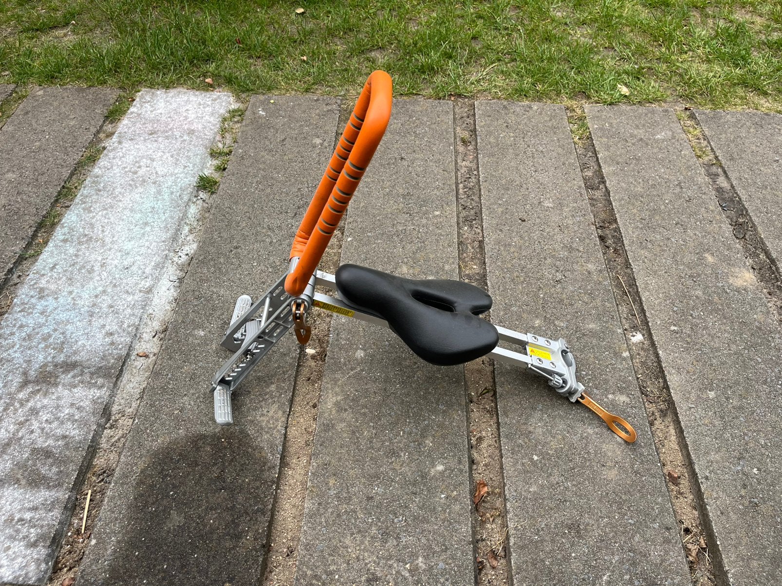 Brompton opplooibare kinderstoel, Siège avant, 0 à 18 kg, Repose-pieds, Comme neuf