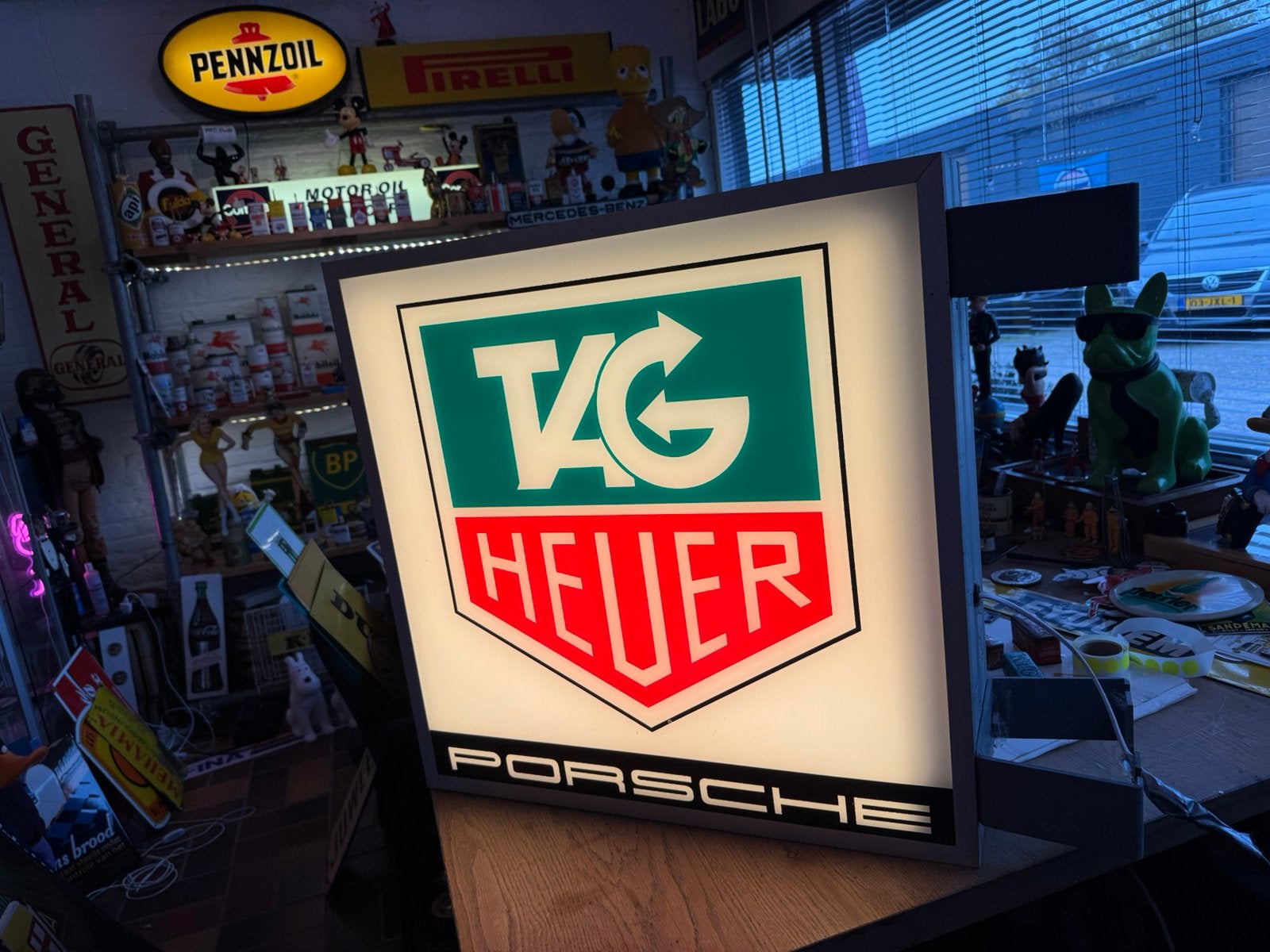 TAG HEUER Racing reclame lichtbak, Ophalen, Gebruikt, ., Lichtbak of (neon) lamp