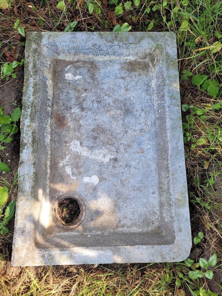 Antieke arduin pompbak, Enlèvement, Utilisé, Pierre, Autres types