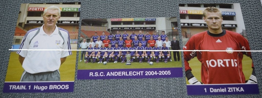 RSC Anderlecht/2004 - 2005/33 photos/15 x 10 cm, Envoi, Comme neuf, Cartes de joueur