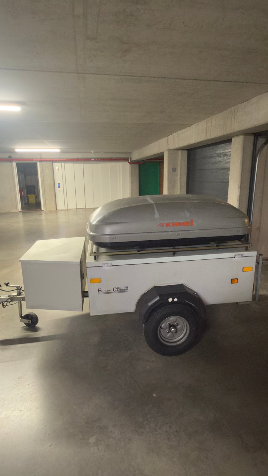 gesloten aanhanger, Auto diversen, Aanhangers en Bagagewagens, Ophalen, Zo goed als nieuw