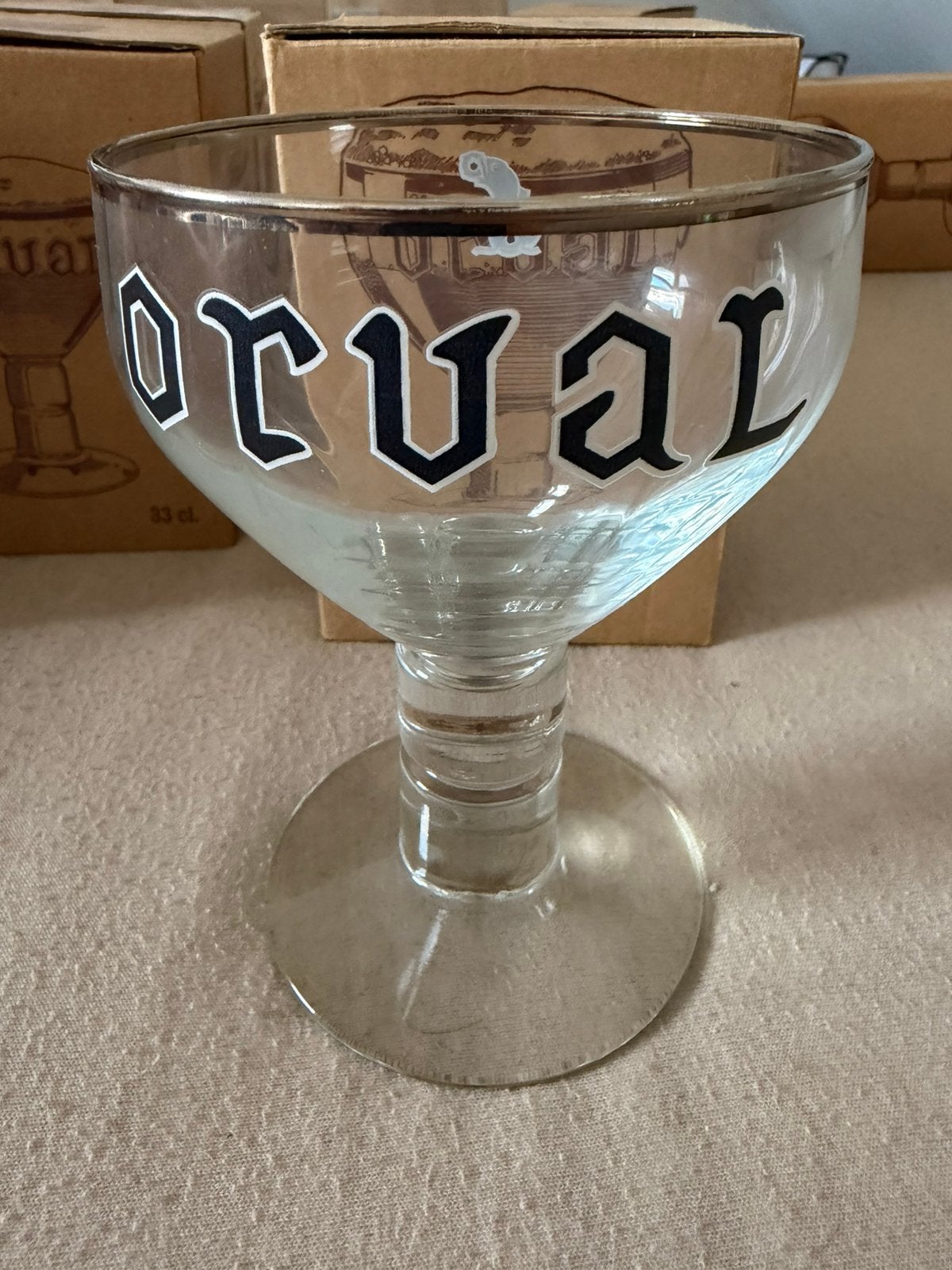 Verre Orval Durobor, Collections, Enlèvement, Comme neuf, Verre à bière