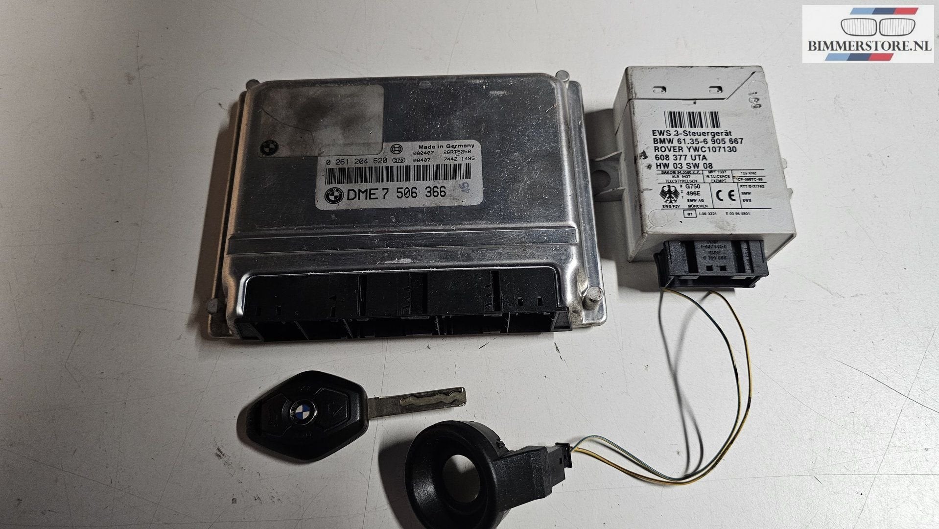 Startset Contactslot + ECU EWS BMW X5 E53 M62 4.4 1214750636, Gebruikt, -, Ophalen of Verzenden, -