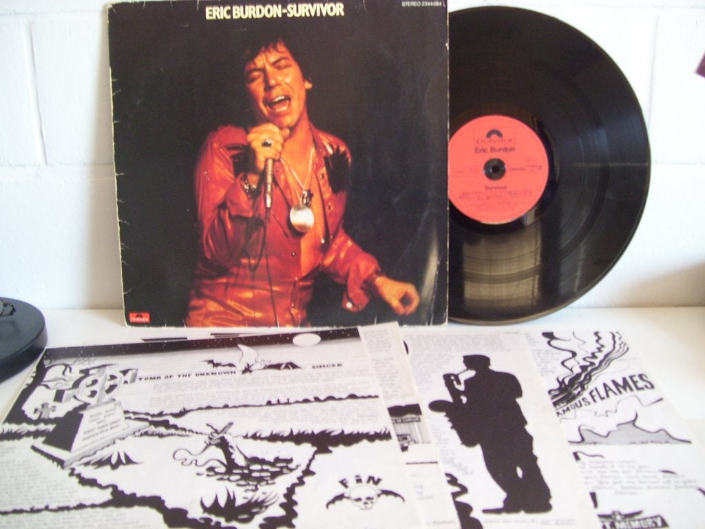 ERIC BURDON  survivor, Cd's en Dvd's, Vinyl | Rock, LP, Gebruikt, Blues Rock, Inclusief boekje