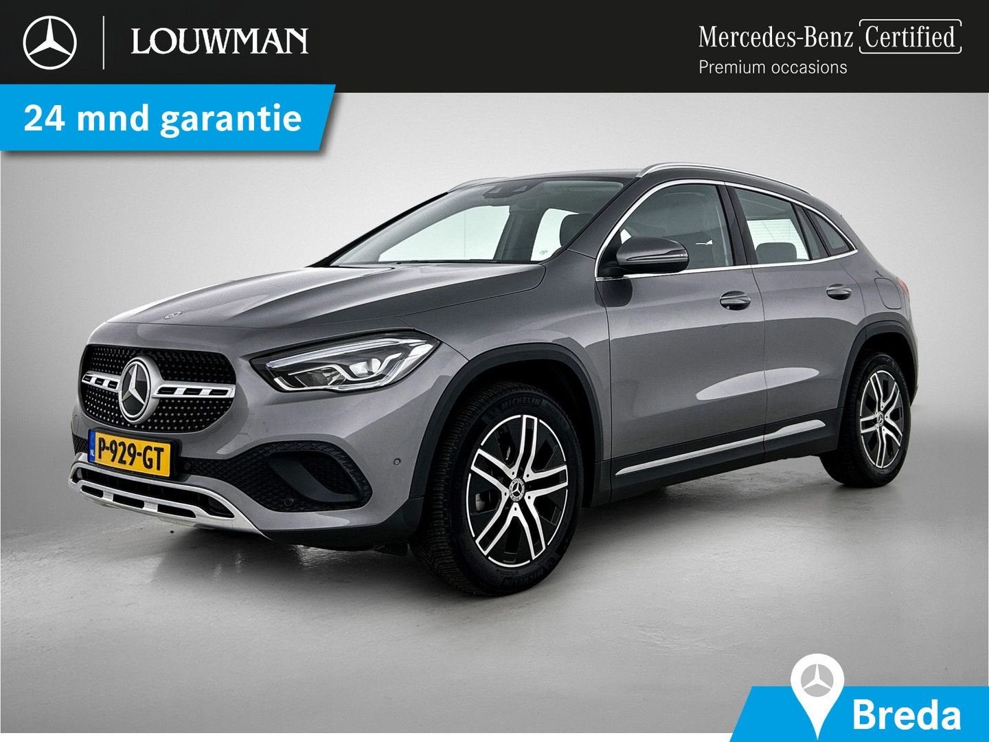 Mercedes-Benz GLA 180 | attache remorque | sièges chauffants, Argent ou Gris, Achat, Noir, 151 g/km
