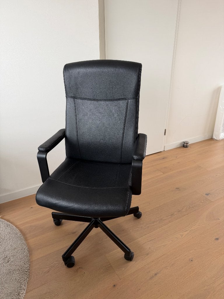 IKEA MILLBERGET bureaustoel, Ophalen, Zwart, Bureaustoel, Ergonomisch