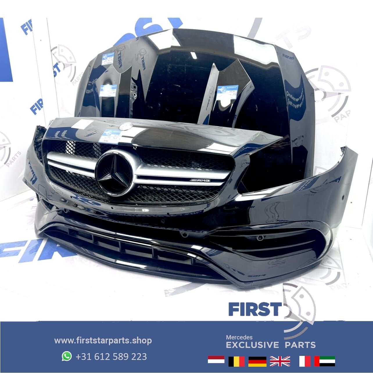 W176 A45 AMG FRONT FACELIFT VOORKOP ZWART Mercedes A 45 Klas, Utilisé, -, Avant, -