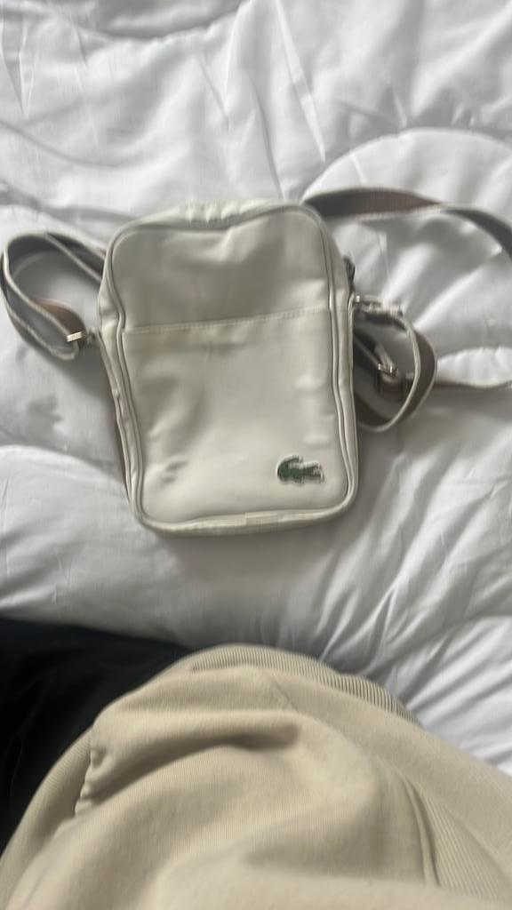Lacoste beige kleine tasje, Ophalen, Zo goed als nieuw, Beige, Overige merken