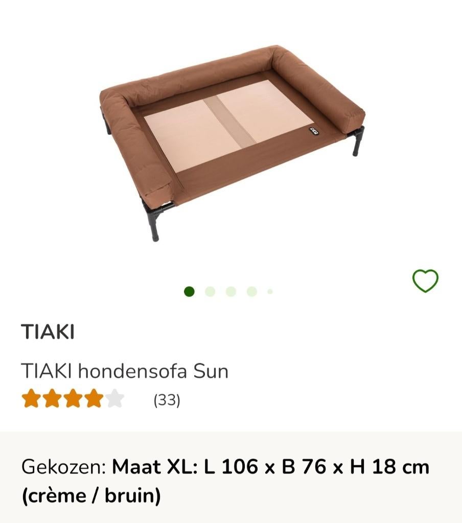 Hondensofa sun Tiaki XL, Dieren en Toebehoren, Hondenmanden, Ophalen, Nieuw, Polyester