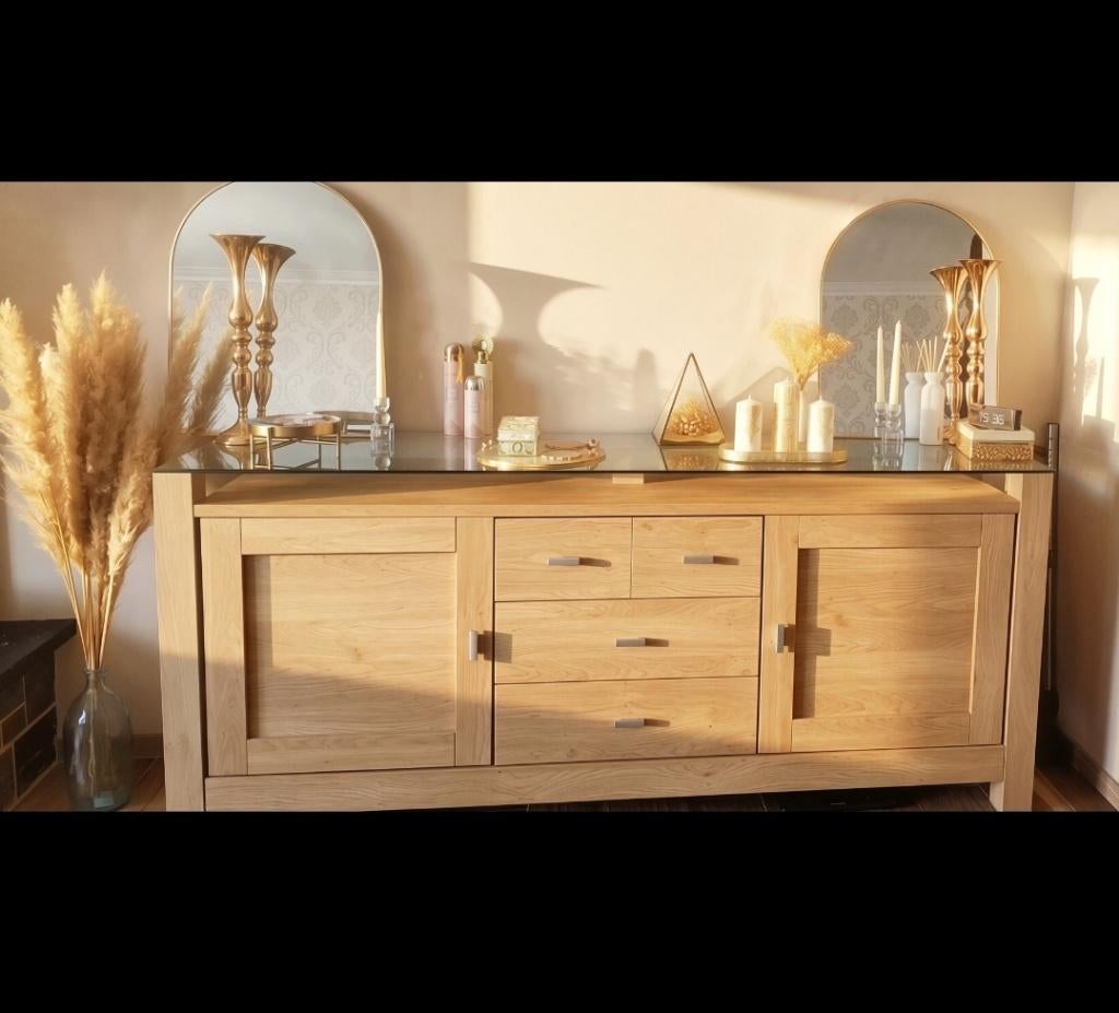 Dressoir, Huis en Inrichting, Ophalen, 150 tot 200 cm, Eikenhout, Zo goed als nieuw