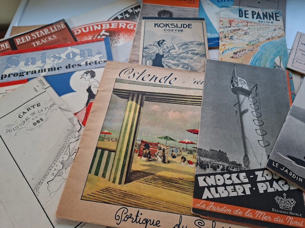 Brochures touristiques et plans de travail  Côte Belge 1930, Enlèvement ou Envoi, Utilisé, Dépliant