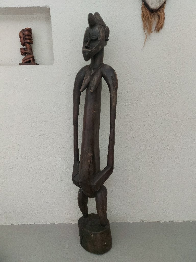 Senoufo standbeeld van Ivoorkust, Ophalen, Handgemaakt