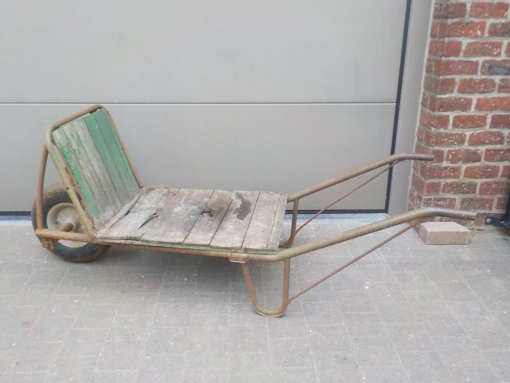 Platte kruiwagen, Ophalen, Eenwielig