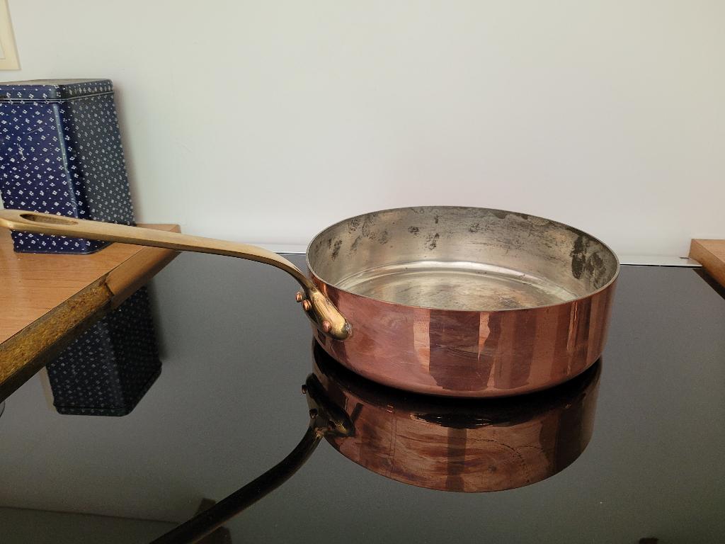 Koperen pan 24cm 2mm dik, Ophalen