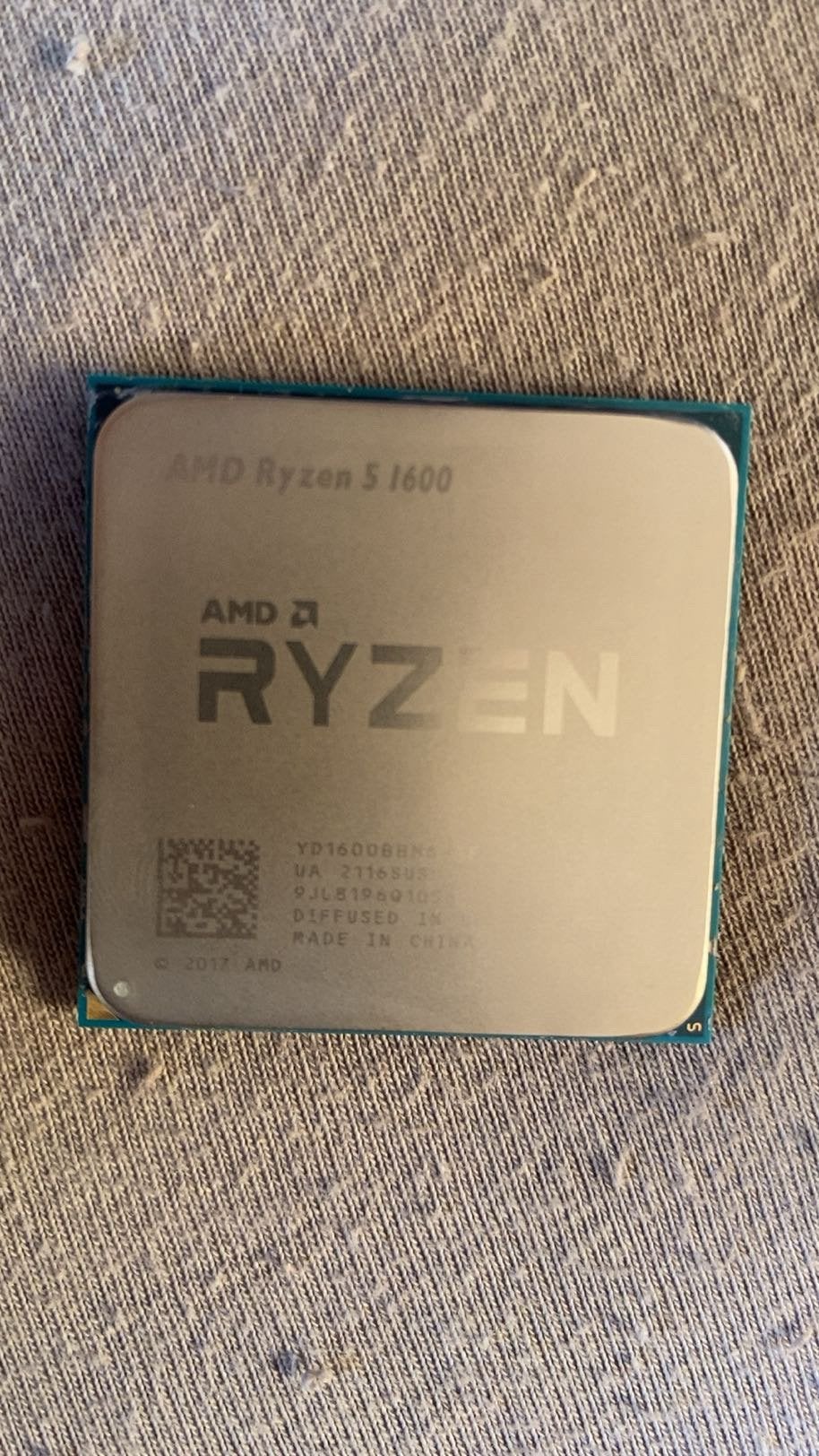 AMD Ryzen 5 1600 CPU, Computers en Software, Processors, Ophalen of Verzenden, Zo goed als nieuw