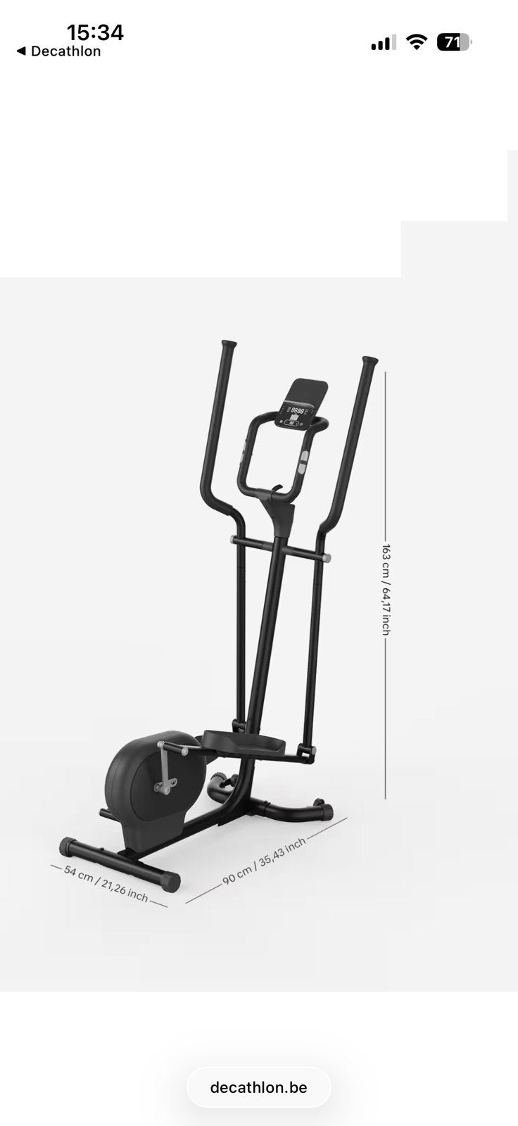 Crosstrainer Domyos elliptical 300, Sport en Fitness, Fitnessapparatuur, Zo goed als nieuw, Crosstrainer, Ophalen