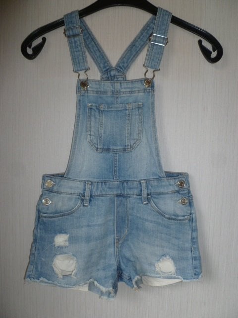Jeans denim salopette, meisje ,maat 134, Enlèvement ou Envoi, Fille