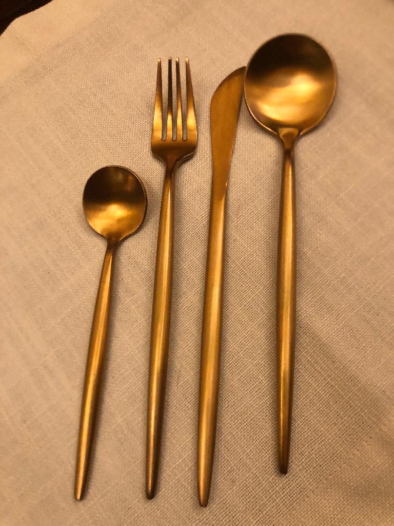 Gouden bestek, Résiste au lave-vaisselle, Couverts en vrac, Enlèvement ou Envoi, Comme neuf