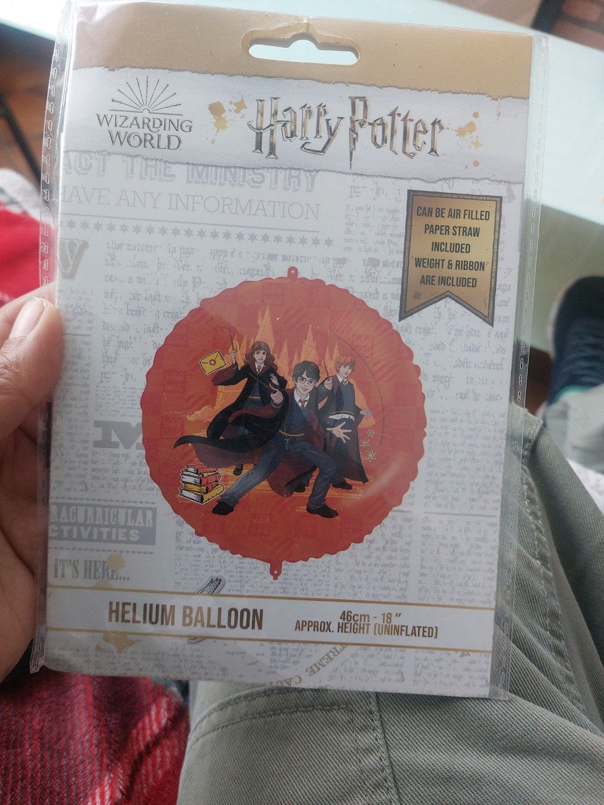 harry potter helium ballon, Ophalen of Verzenden
