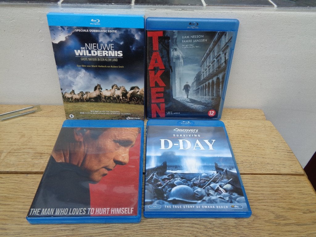 Various Blu-Ray DVD'S, 4x [Nieuwe Wildernis-Surviving D-Day], Vanaf 16 jaar, Verzenden, Nederlands, Film