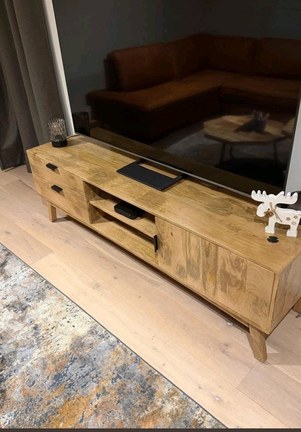 Tv meubel mango hout, Huis en Inrichting, Ophalen
