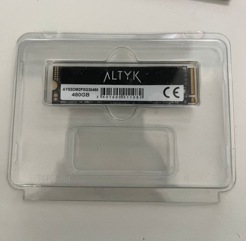 SSD Altyk NVMe 480 Go – Excellent état, ALTYK, Interne, Enlèvement, Utilisé