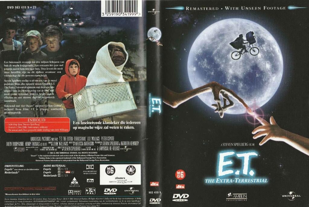 E.T. The Extra Terrestrial (1982)( Steven Spielberg film), À partir de 6 ans, Enlèvement ou Envoi, Comme neuf, Aventure