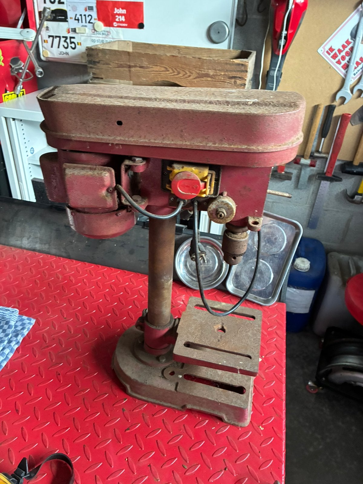 Kolonboor, Ophalen, Gebruikt, Kolomboormachine