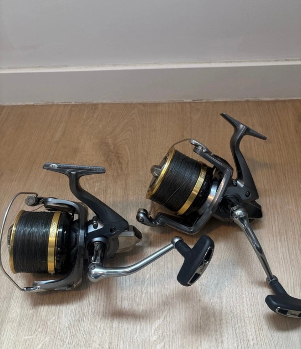 2 shimano 14000 molens met dozen en extra spoelen, Enlèvement, Comme neuf