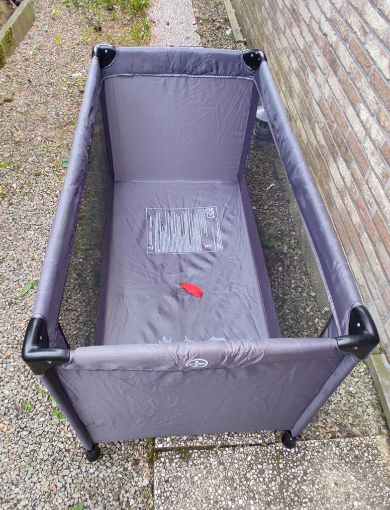 Opvouwbaar parasolbed Prémaman grijs, Kinderen en Baby's, Babywiegjes en Ledikanten, Ledikant, Ophalen