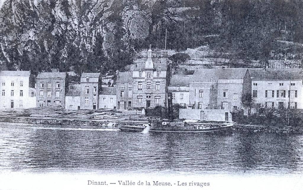 Reproduction photo des rivages à Dinant: quai pour le bois, TV, Hi-fi & Vidéo, Enlèvement ou Envoi, Neuf