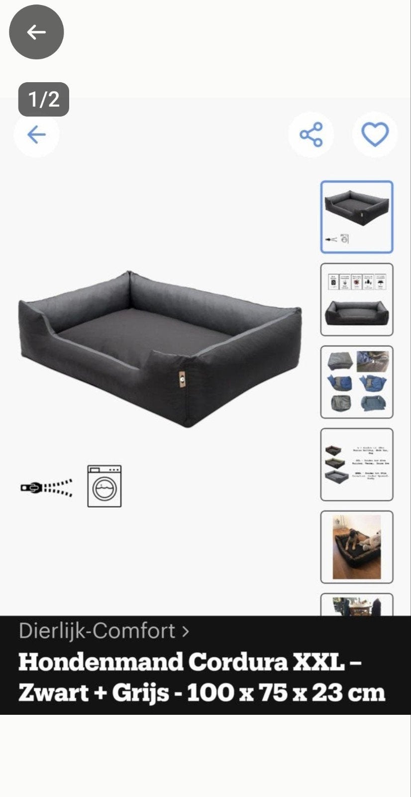 Grote premium hondenmand koste 130€, Ophalen, Gebruikt