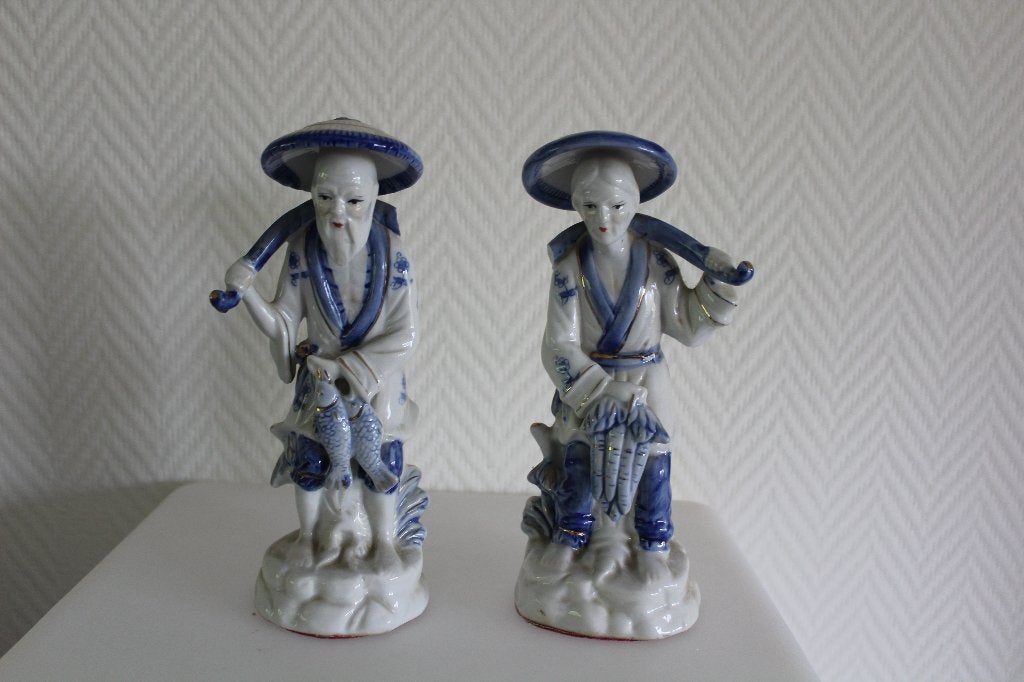 Lotje 3x Chinees Porcelein, beeldjes., Ophalen of Verzenden