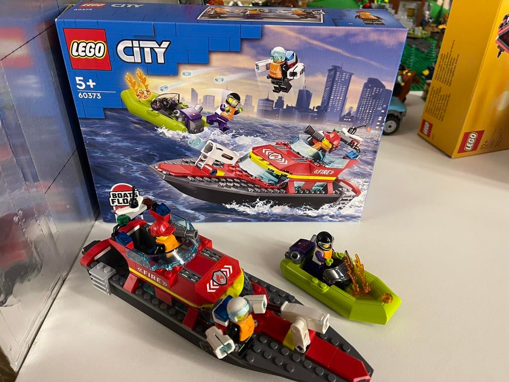 Lego 60373 reddingsboot 100% compleet, Ophalen of Verzenden, Zo goed als nieuw, Compleet, Lego