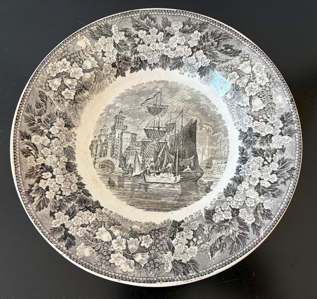 faïence LAMORT Echternach Luxembourg RARE  vers 1840, Antiquités & Art, Envoi